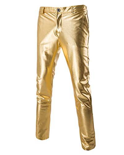 CIC Collection Men's Slim Fit Straight Leg Casual Flat Front Pants