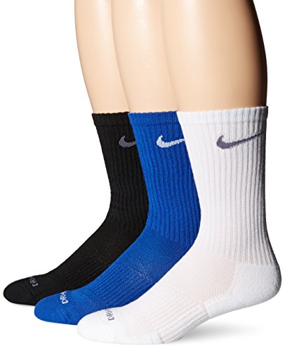 Nike Men's 3 Pack Dri-Fit Crew Blue/White/Black SX4827-948