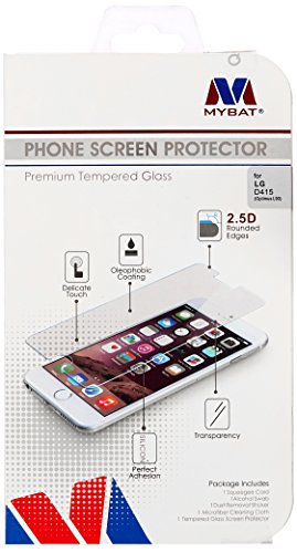 MYBAT Tempered Glass Screen Protector for LG D415 Optimus L90 - Retail Packaging - Clear