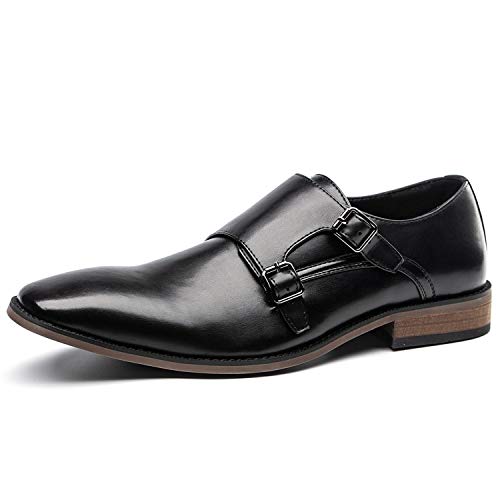 Algopix Similar Product 9 - Mens Double Monk Strap Dress Shoes