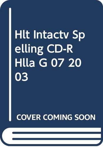 Hlt Intactv Spelling CD-R Hlla G 07 2003 (Elements of Language) by Inc. Holt, Rinehart and Winston