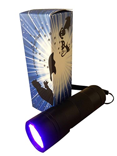 UV Stain Detective LED Blacklight for Detecting Cat, Dog & Rodent Urine
