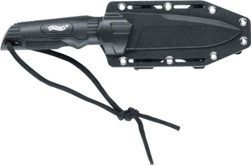 Walther BUK BackUpKnife Back UP Knife + Hardcover Holster + Messerschärfer