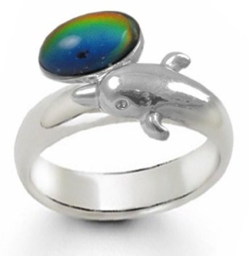 Magic Dolphin Band Mood Ring (Adjustable Size)