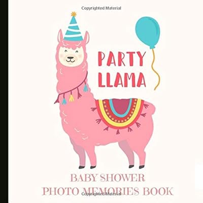 Baby Shower Photo Memories Book: Llama Baby Shower Photo Book And Keepsake