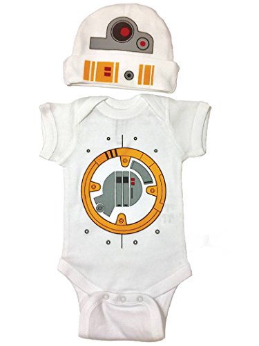 Star Wars Baby Boy BB8 Bodysuit Set Bodysuit and Hat (6M)