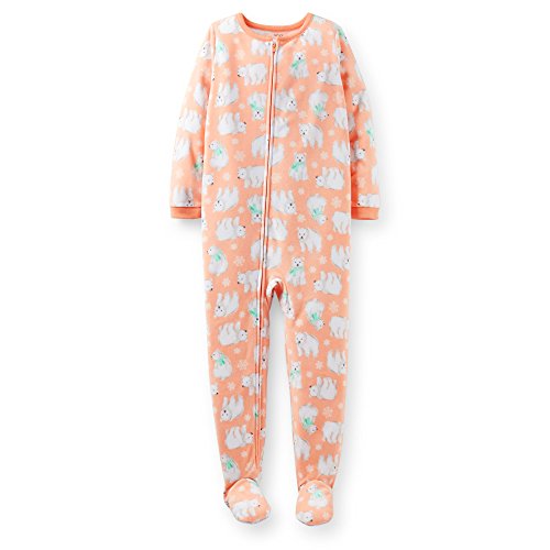 Carter's Big Girls Footed Microfleece Pj's Sleeper Pajamas