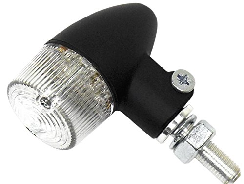 

K&S Technologies Black Satin Aluminum Marker LED Lights - Round #2 with Clear Lens - Two Wire 26-8331BK