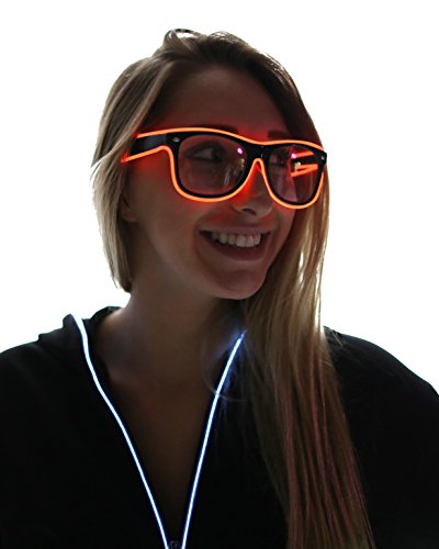 Light Up El Wire Glasses (Red)