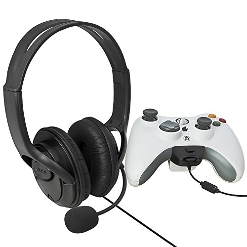 

Everydaysource® Compatible With Xbox 360 Xbox360 LIVE Two Black Big Headset with Microphone MIC Eraphone