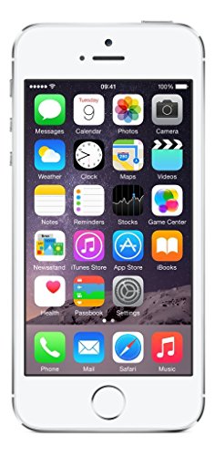 Apple iPhone 5S Plata 32GB Smartphone Libre (Reacondicionado Certificado)