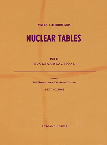 The Elements from Chlorine to Calcium: Nuclear Reactions by Wunibald Kunz