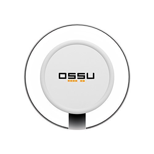 OSSU® Qi Wireless Charging Pad Charger for Samsung Galaxy Note 5, S6, S6 Edge, S6 Edge+ Plus, MOTO 360 Smartwatch, Nexus 4, 5, 7 and All Qi Enable Devices Phones (White)