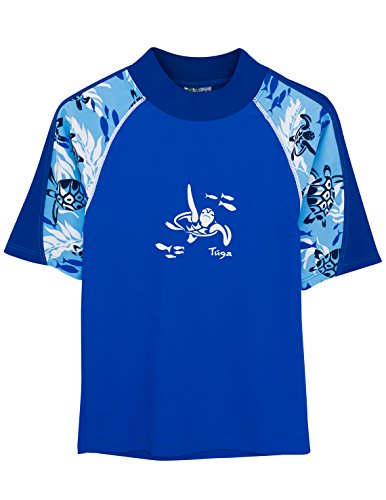 Tuga Boys UPF 50+ Offshore Short Sleeve Rash Guard (UV Sun Protective)