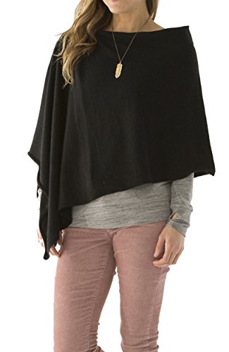 Algopix Similar Product 8 - CARVE Designs Torrey Poncho Black One