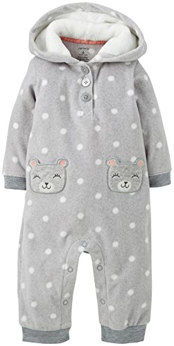 Carter's Print Fleece Pram (Baby) - Heather-18 Months