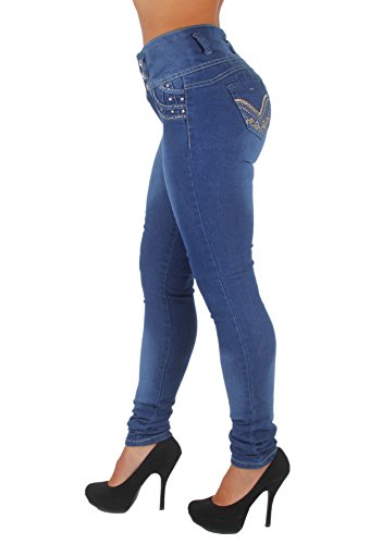 Style G389- Colombian Design, High Waist, Butt Lift, Levanta Cola, Skinny Jeans