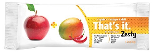 That's It Fruit Bar Zesty, Apples + Mangoes & Chili
