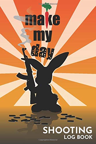 Shooting Log Book - Shooting Data Recording - 6"x9" - 108 pages: Shot Record Tables & Target Diagrams - Cover: Easter Bunny by Guntastic Logbooks