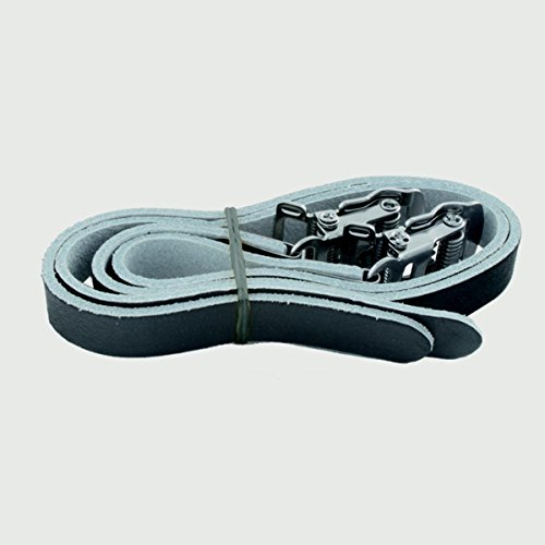 Ventura Black Leather Straps for Toe Clips