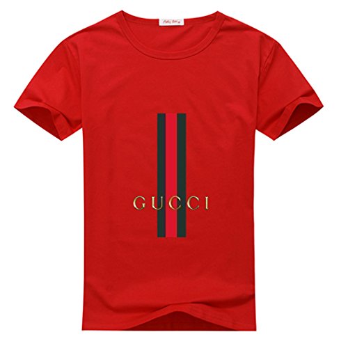 Rock Music Best-Cotton Quality Prefer Gucci Men TeeShirts Large Red