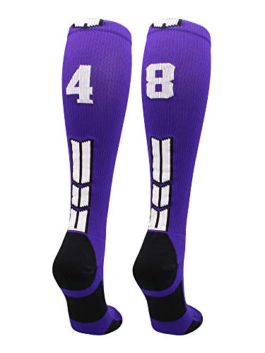 Algopix Similar Product 12 - MadSportsStuff Player Id Number Socks