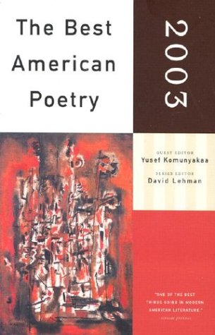 The Best American Poetry 2003 by David Lehman