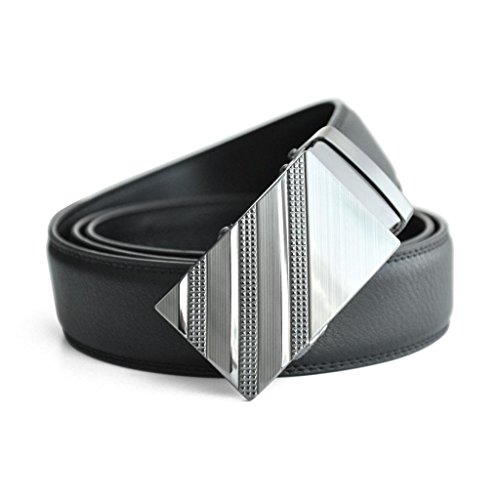 EazyBelt Men's Park Avenue Buckle with Automatic Ratchet Leather Belt