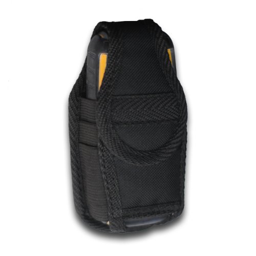 Heavy Duty Universal Nylon Case W/Metal Belt Clip/Velcro Closure/Belt Loop Sonim XP Stirke/XP5560 Bolt/XP3405 Shield/XP1301 Core/XP3400 Armor/XP3340 Sentinel/XP3300 Force/Kyocera DuraPlus