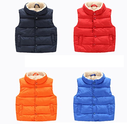 Taiycyxgan Toddler Kid Boys Girls Winter Fleece Vest High Neck Warm Waistcoat Jacket