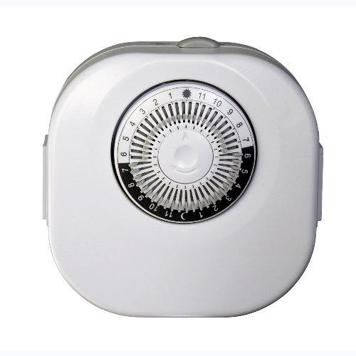 Westek Outdoor Mechanical Timer – 2 Outlets, 48 Settings, Weather-Resistant For Lights & Pumps