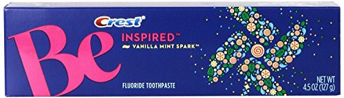 Crest Be Inspired Vanilla Mint Spark Flavor Toothpaste 4.5 Ounce