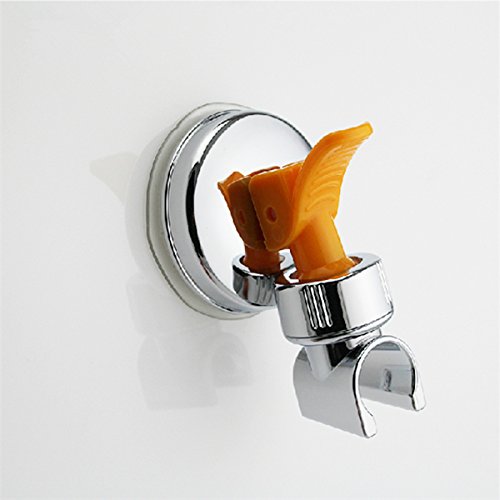 Adjustable Shower Hand Head Holder with Suction Cup Chrome Bracket No Drilling