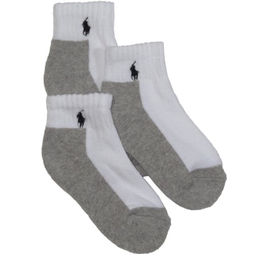 Polo Kids Socks for Boys Quarter High with Polo Player (2-12 Years)