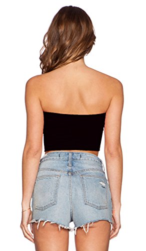 Fashion Line Black Women's Short Tube Top