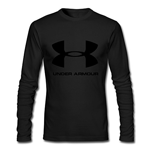 Men's Fashion Under-Armour Long Sleeve Shirts Black US Size M