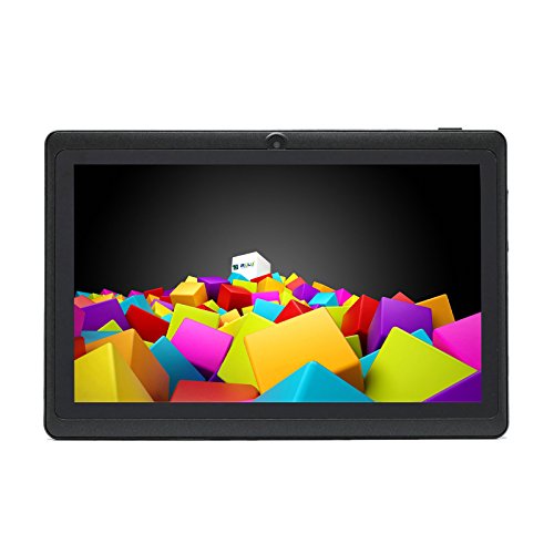 iRULU eXpro X1 7 Inch Quad Core Google Android 4.4 Tablet PC, 1024*600 Resolution, with Dual Cameras, Wi-Fi, Games, 8GB Nand Flash (Black)