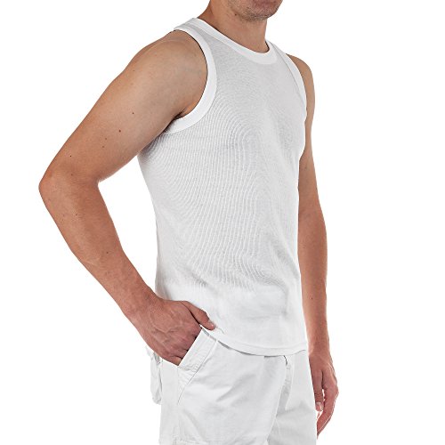 Naes Men's 2 Pack Ribbed Tank Top