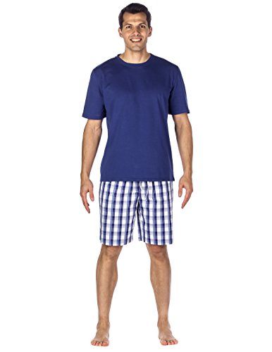 Noble Mount Mens Premium Cotton Short Lounge Set
