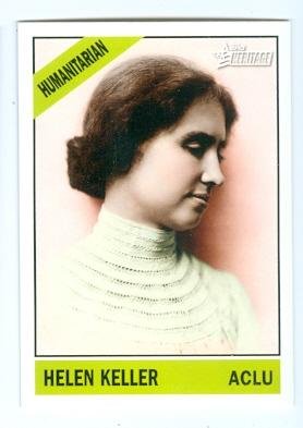 Algopix Similar Product 7 - Helen Keller trading card Blind Deaf