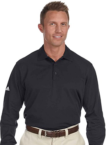 Adidas ClimaLite Piqué Long-Sleeve Polo