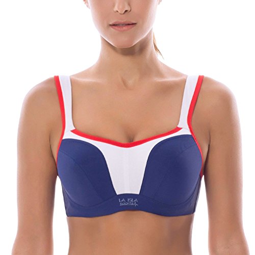 La Isla Women's High Impact Underwire Maximum Support Molded Cups Sports Bra
