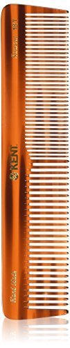 Kent - The Handmade Comb - 188 mm Extra Large Coarse and Fine Toothed Sawcut 16T