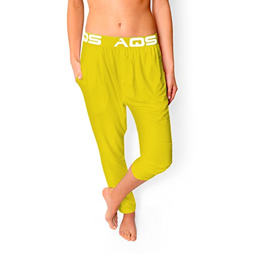 Algopix Similar Product 1 - aqs Ladies Loungepants (Medium, Yellow)