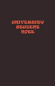 University student note: 5.5 x 8.5 inch 13.97 x 21.59 cm 120 pages by University student note fares