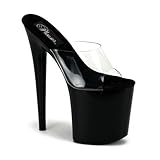 8 Inch Heel High Platform Sandal Shoe Slip On Sexy Stripper Shoes Open Toe