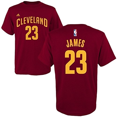 LeBron James Cleveland Cavaliers NBA Youth Game Time Player Name & Number T-shirt #23 - Wine