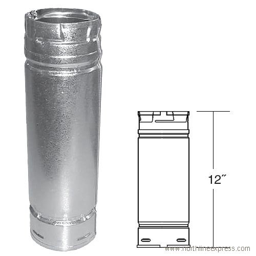

DuraVent 4PVP-12 4" Inner Diameter - PelletVent Pro Type L Chimney Pipe - Double