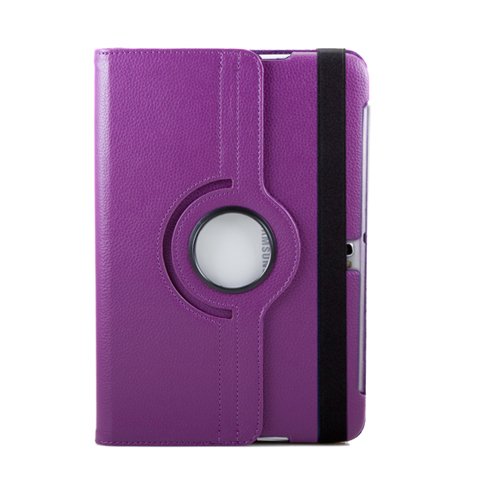 

GMYLE(TM) PU Leather 360 Degree Rotating Swivel Folio Case Cover With Adjustable Multi Angle Stand For Samsung Galaxy Note 10.1 N8000 / 8 N5100Tablet