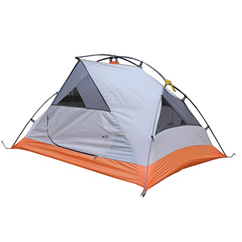 HewolfPeopleSeasonsWaterproofBottomPartmmOuterTentmmPortableSpringWinterCampingTentLightGrey
